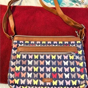 Relic Colorful Butterfly Crossbody Bag